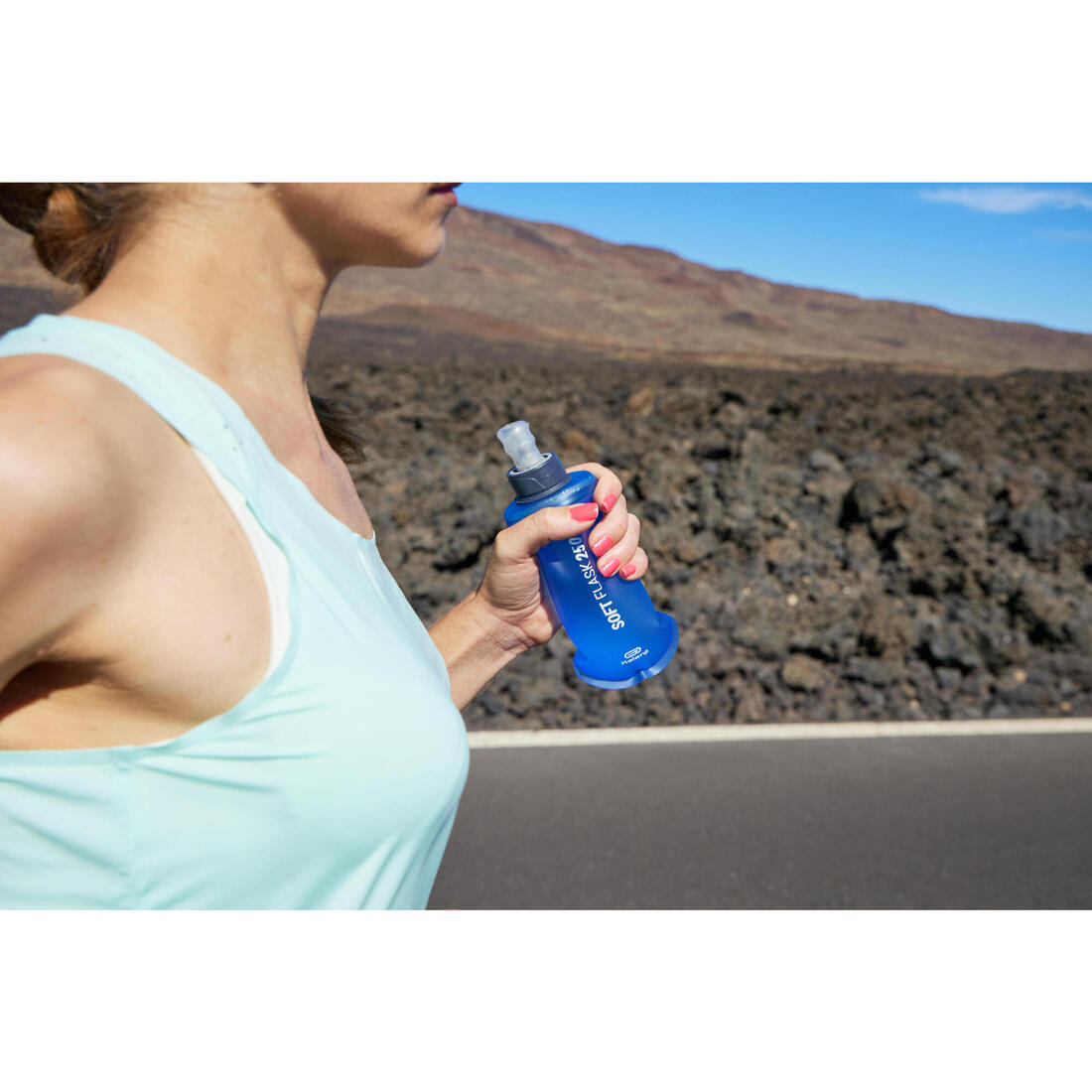 FLASQUE SOUPLE DE RUNNING 250 ML BLEUE
