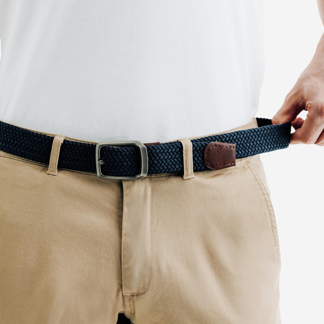 Ceinture golf tressée élastique & extensible