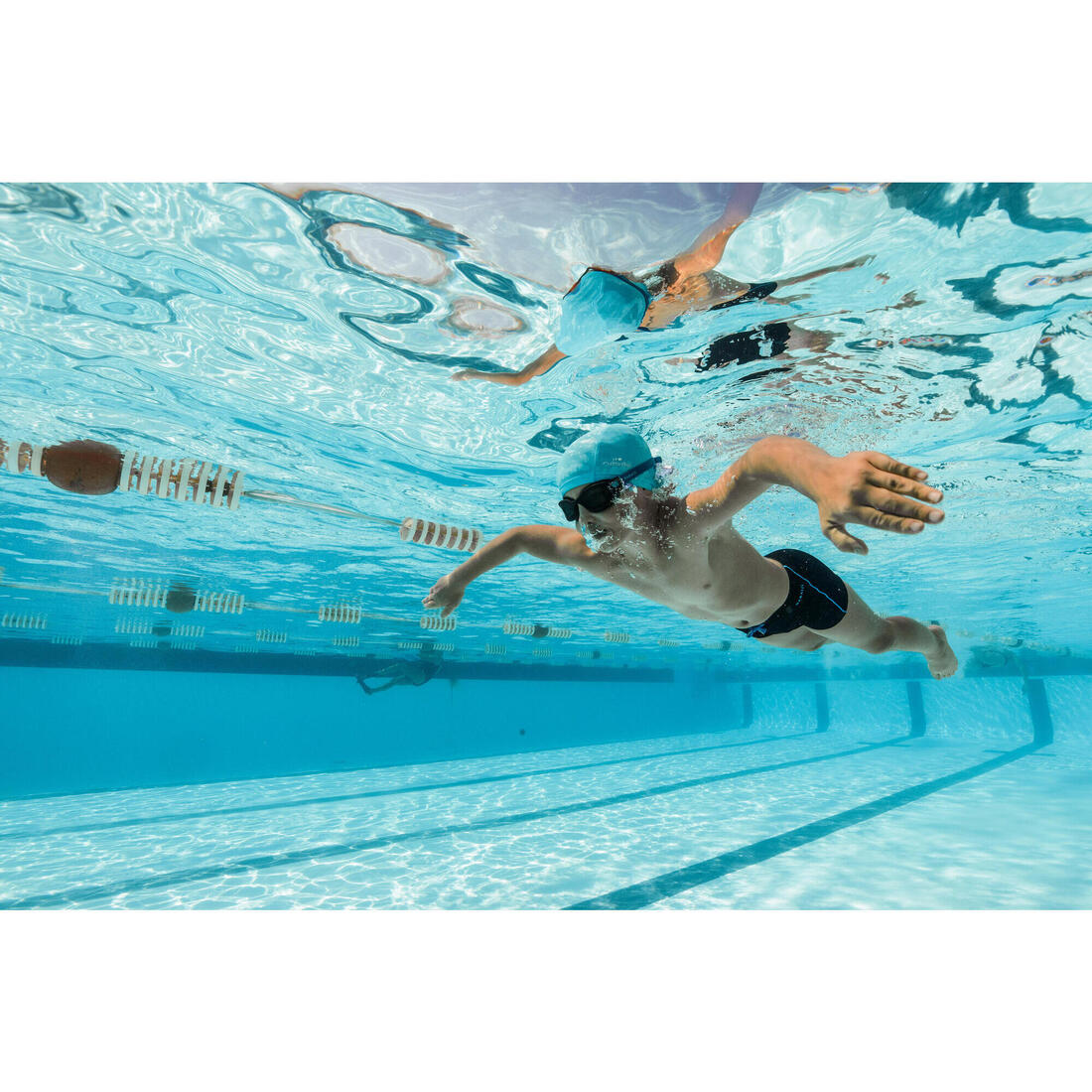 Maillot boxer de bain natation Garçon - 100  plus