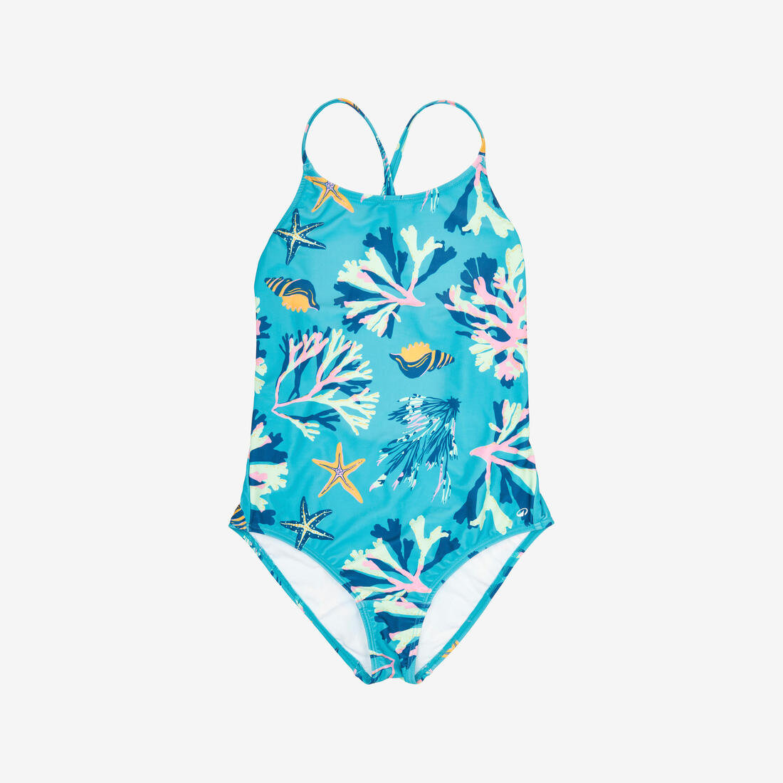 Maillot de bain 1 pièce natation Fille - 100 Lila ataa pupu