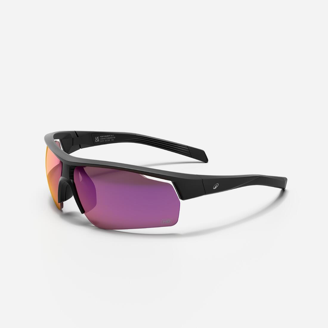 Lunettes de vélo adulte PERF 100 catégorie 3 HIGH DEFINITION noires