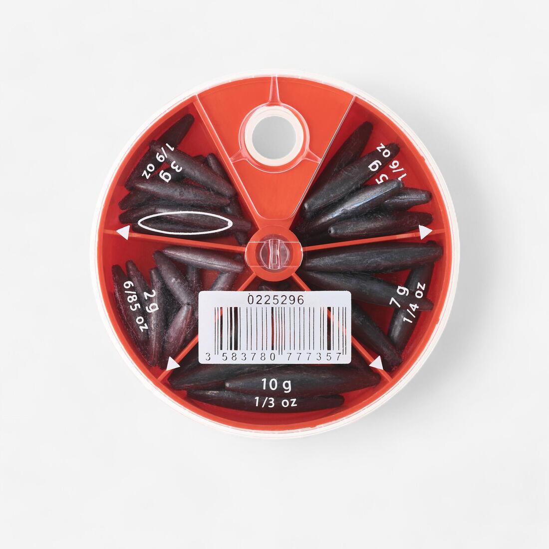 Lest pêche BOITE 5 cases OLIVE LONGUE PERCÉE