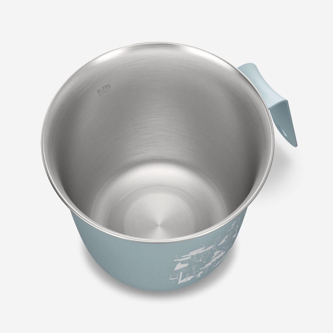 Tasse 500 acier inoxydable 0,3L, pour le camping et la randonnée - Verte.