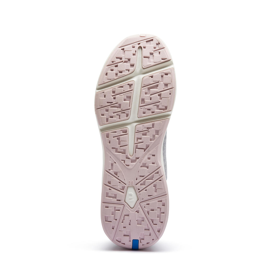 Chaussures marche urbaine femme, walk active bleu blanc