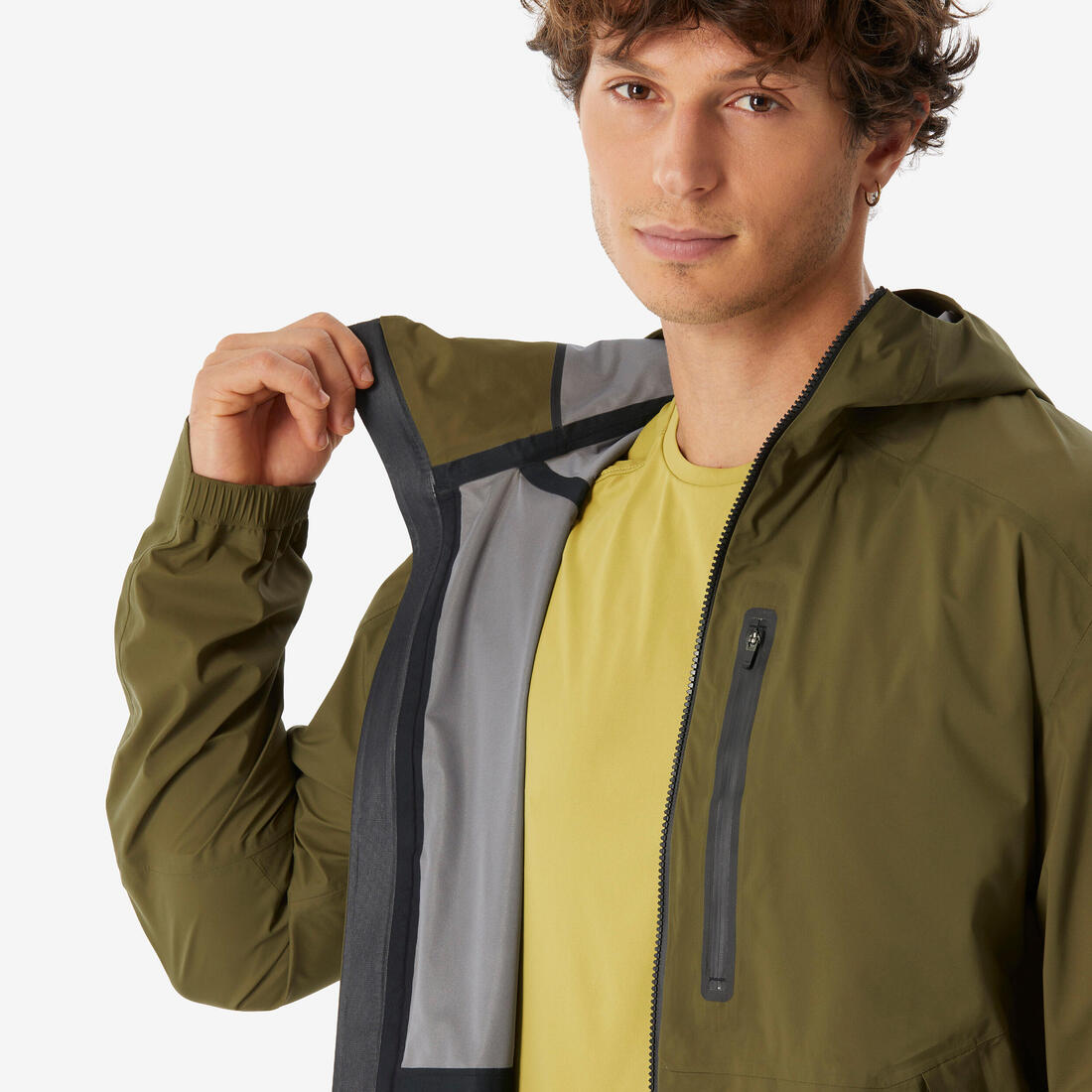 Veste légère et imperméable de randonnée  homme, MH500 Light