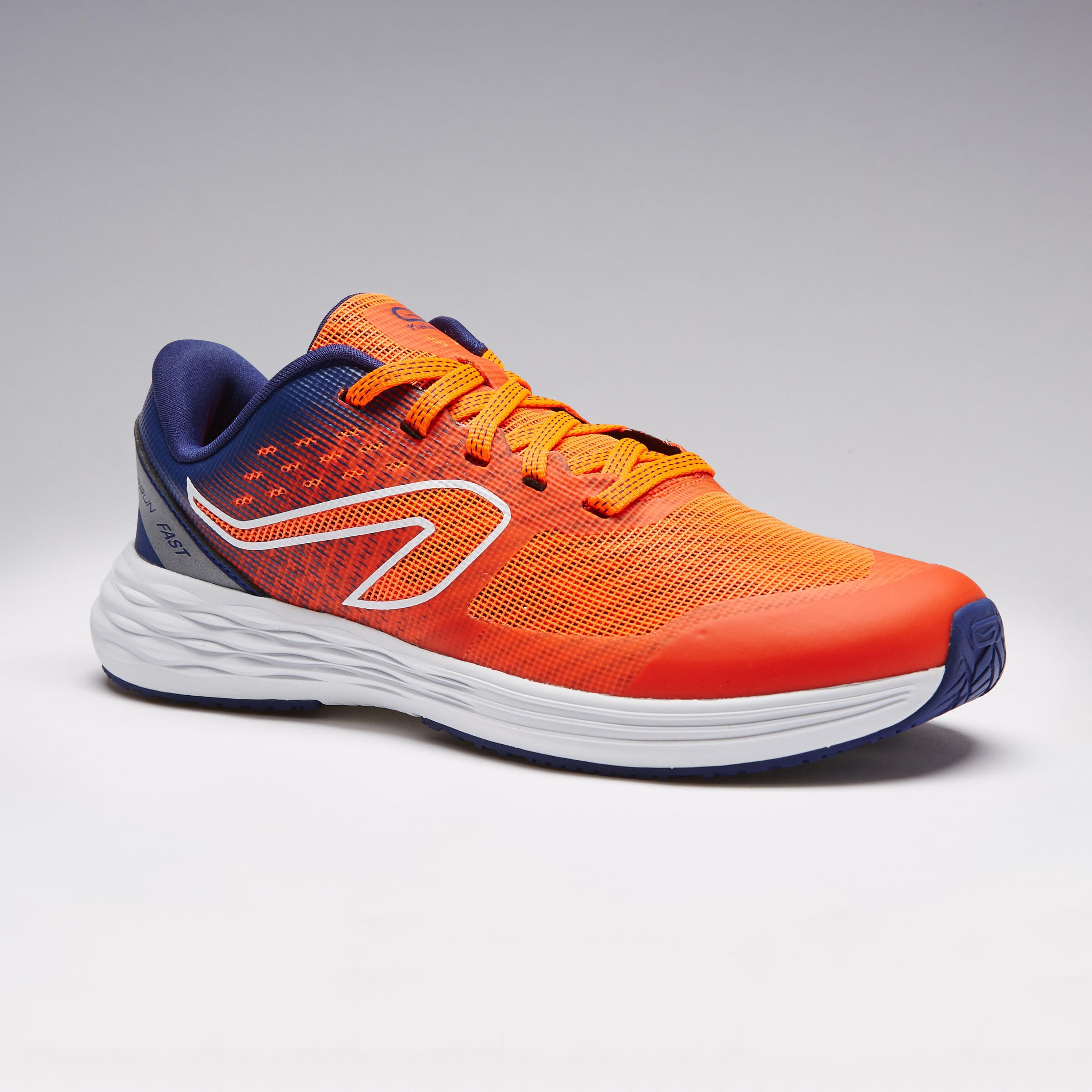 Chaussures de running Enfant -  Kiprun fast noires jaunes