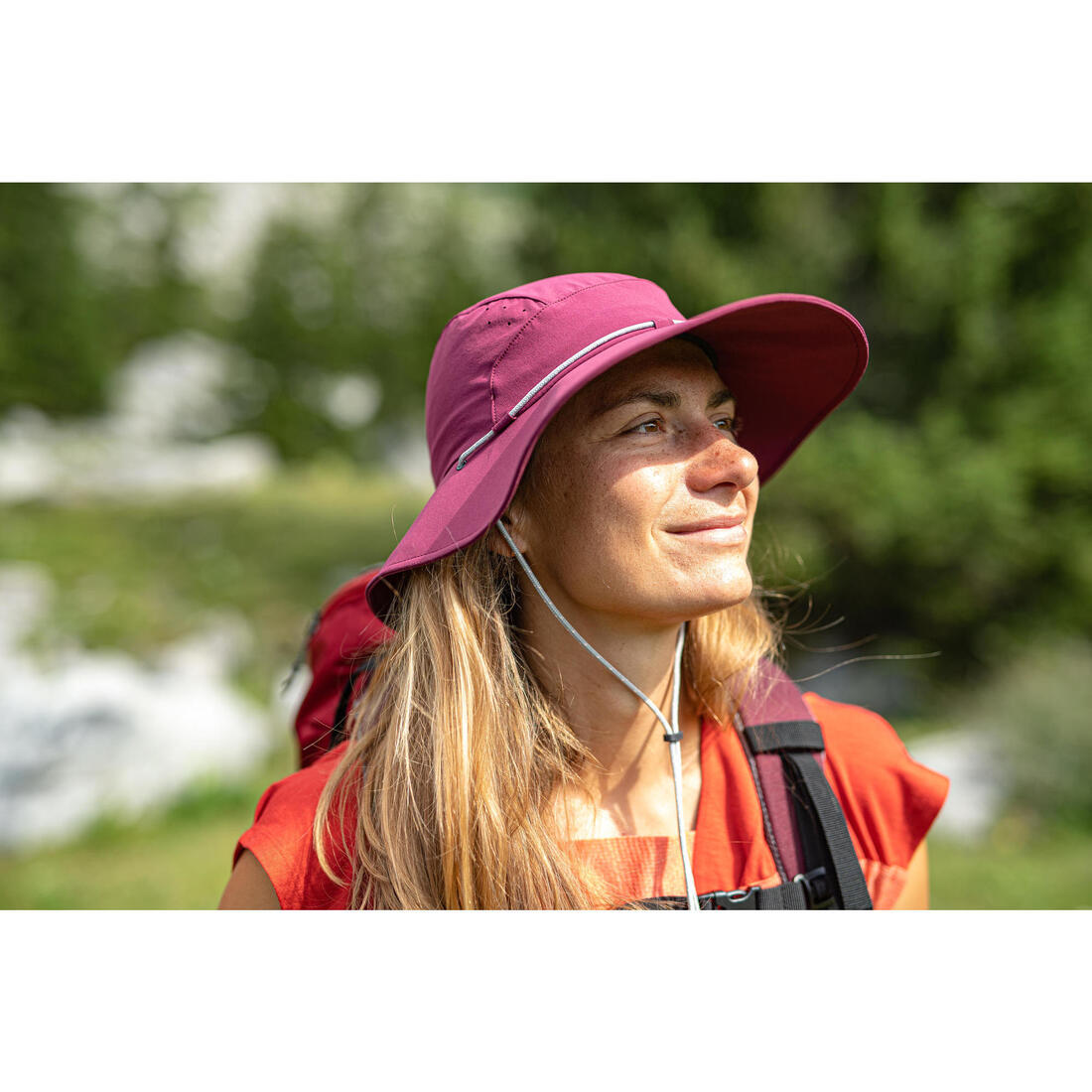 CHAPEAU TREKKING ANTI-UV FEMME - MT500