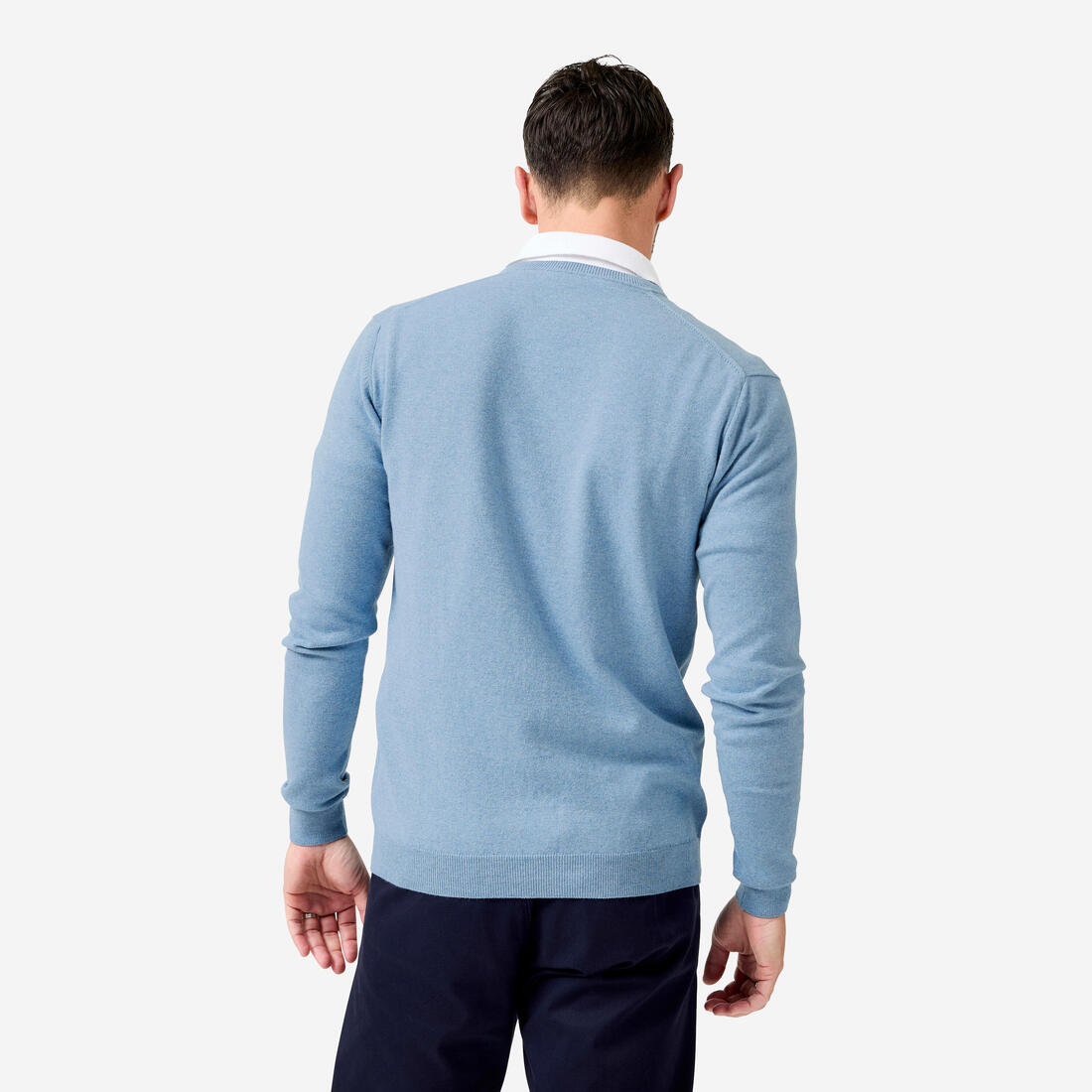 Pull de golf coton col V homme, MW100