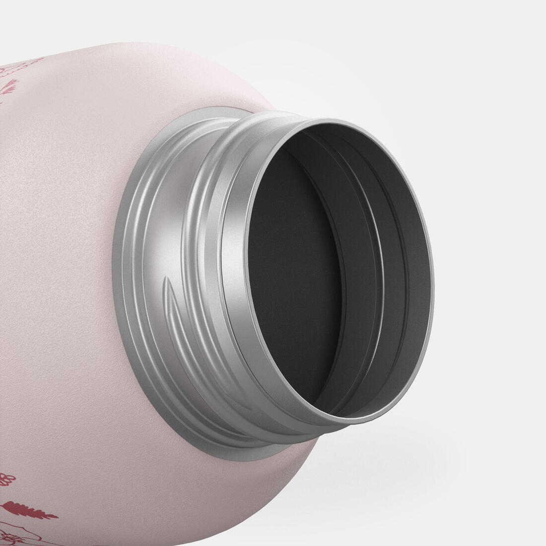 Gourde inox enfant 0,6L avec bouchon instantané, composée à 75% d'acier recyclé