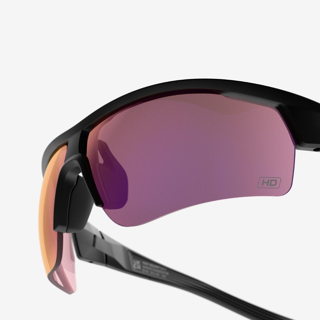 Lunettes de vélo adulte PERF 100 catégorie 3 HIGH DEFINITION noires