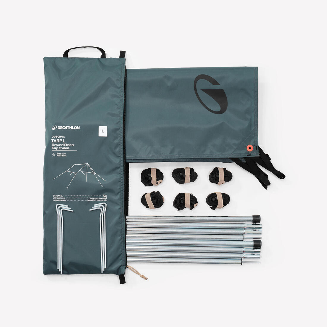 Tarp abri de camping multifonction taille L