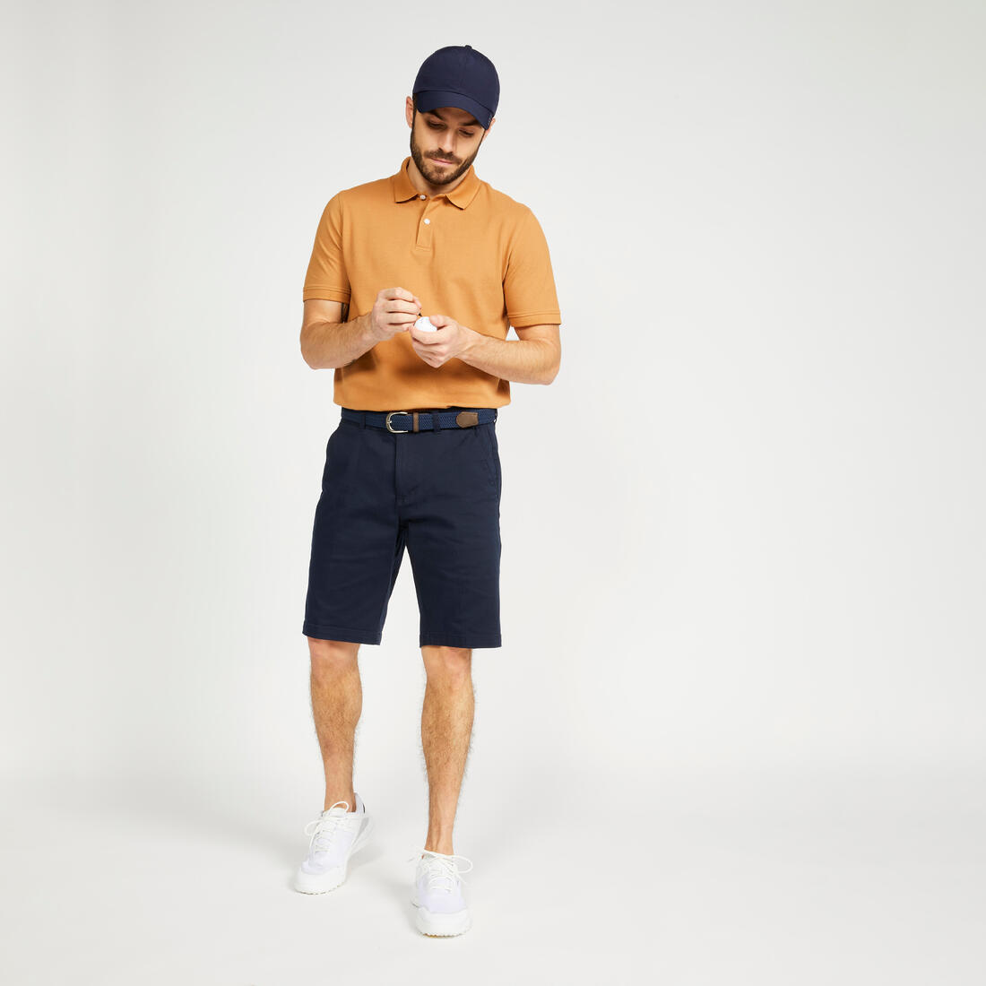 Polo de golf en coton polyester manches courtes homme, MW500
