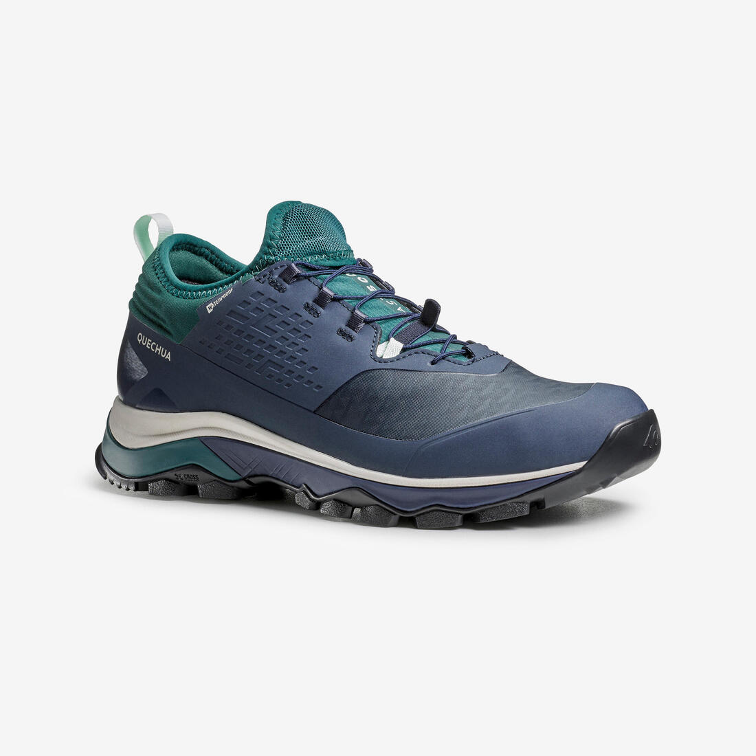Chaussures imperméables ultra légères de randonnée rapide - FH500 - femme – turquoise