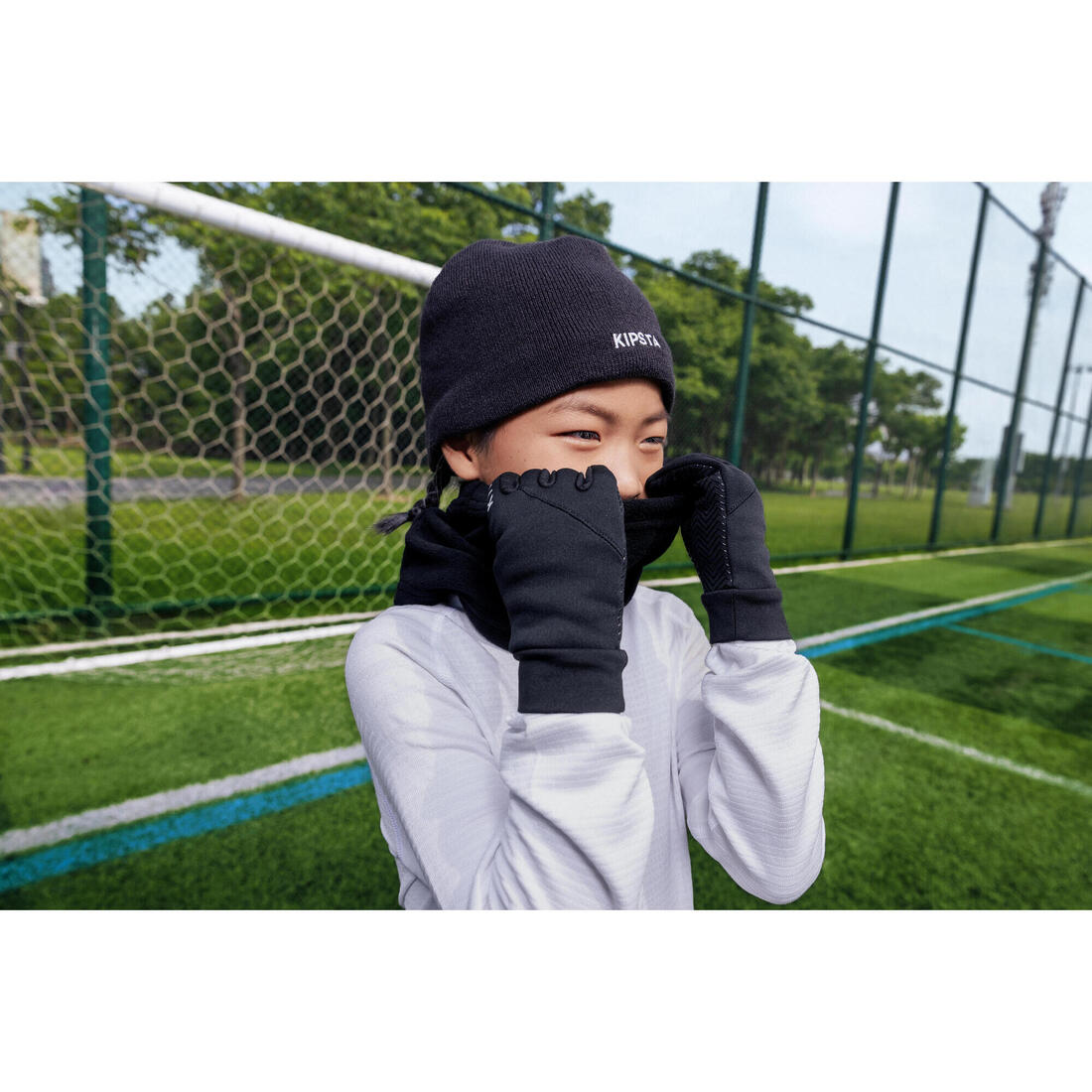 Gants Keepdry 500 enfant football noir