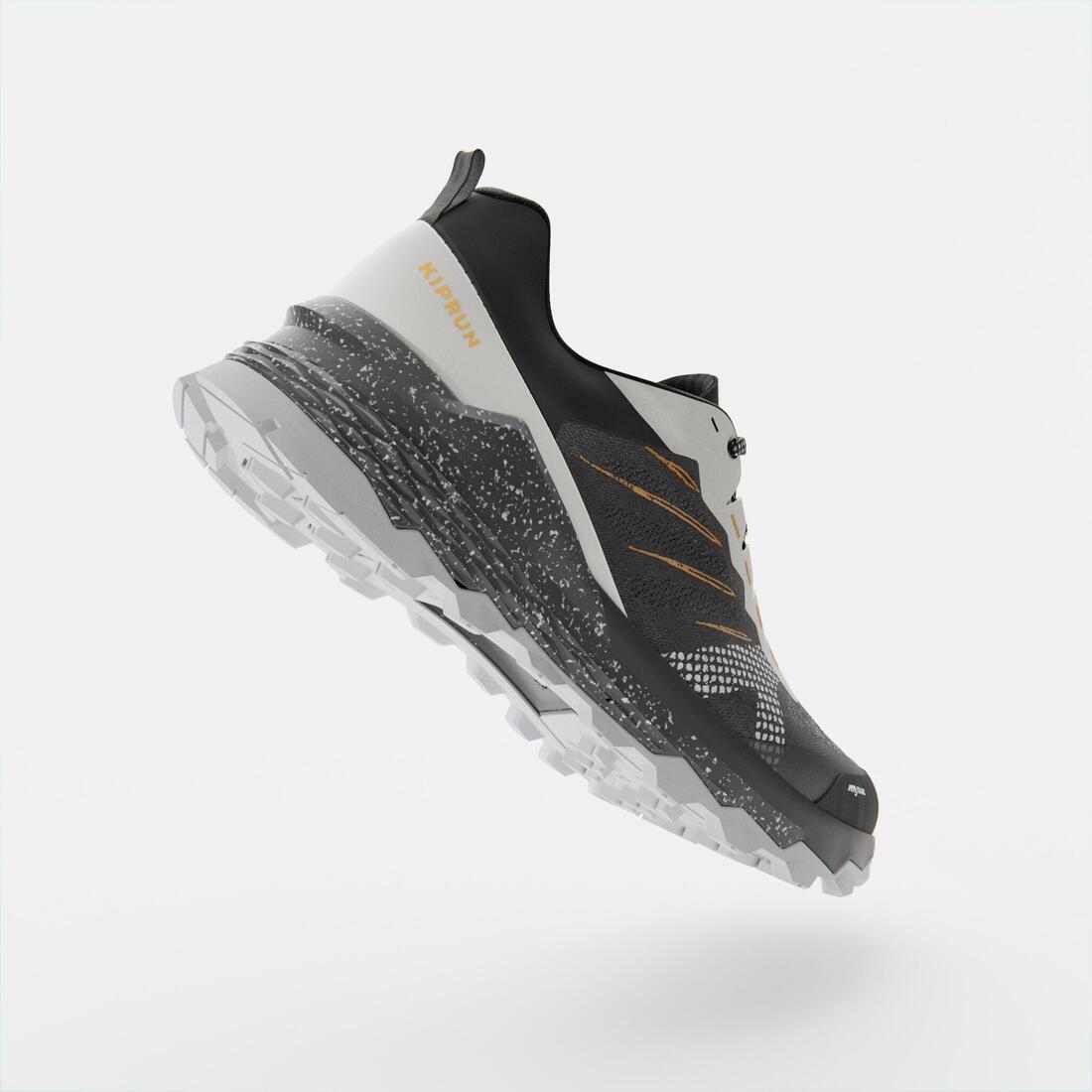 Chaussures de running trail homme, Kiprun mt3, noir blanc
