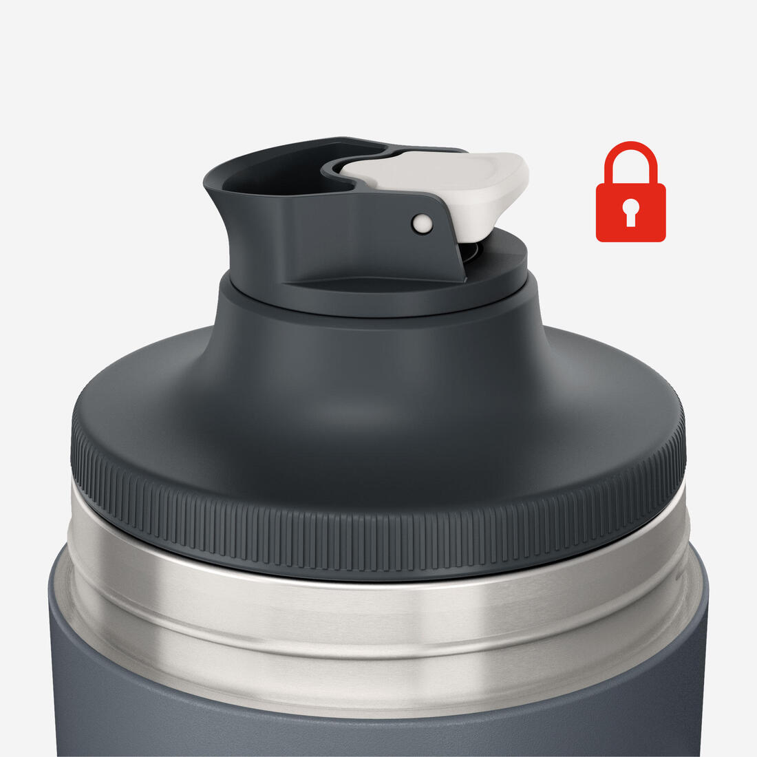 Bouteille inox isotherme avec filtre à thé 1,5L, de randonnée et camping
