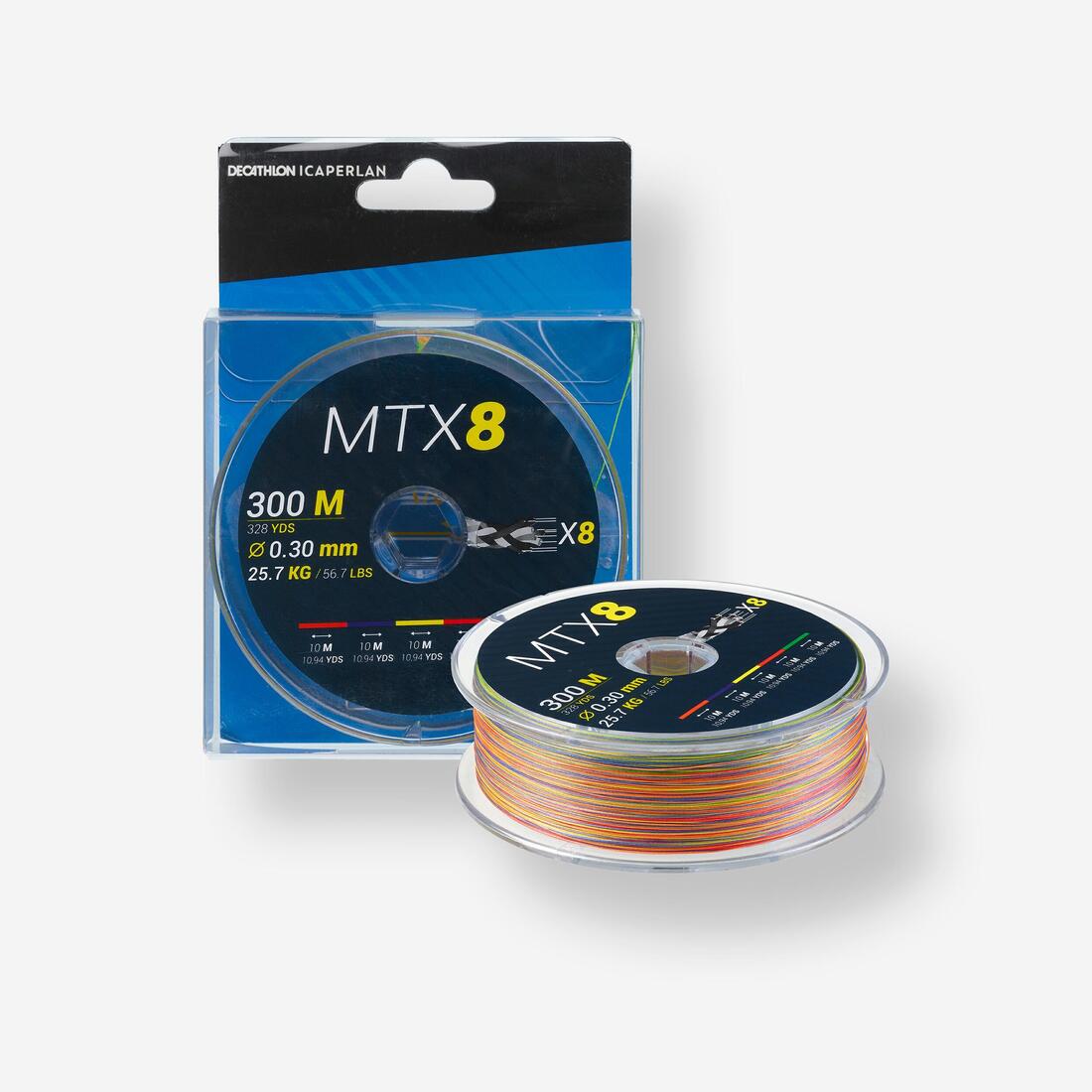 Tresse EXOTIQUE 8 brins MTX8 MULTICOLORE 300M 40/100 en mer