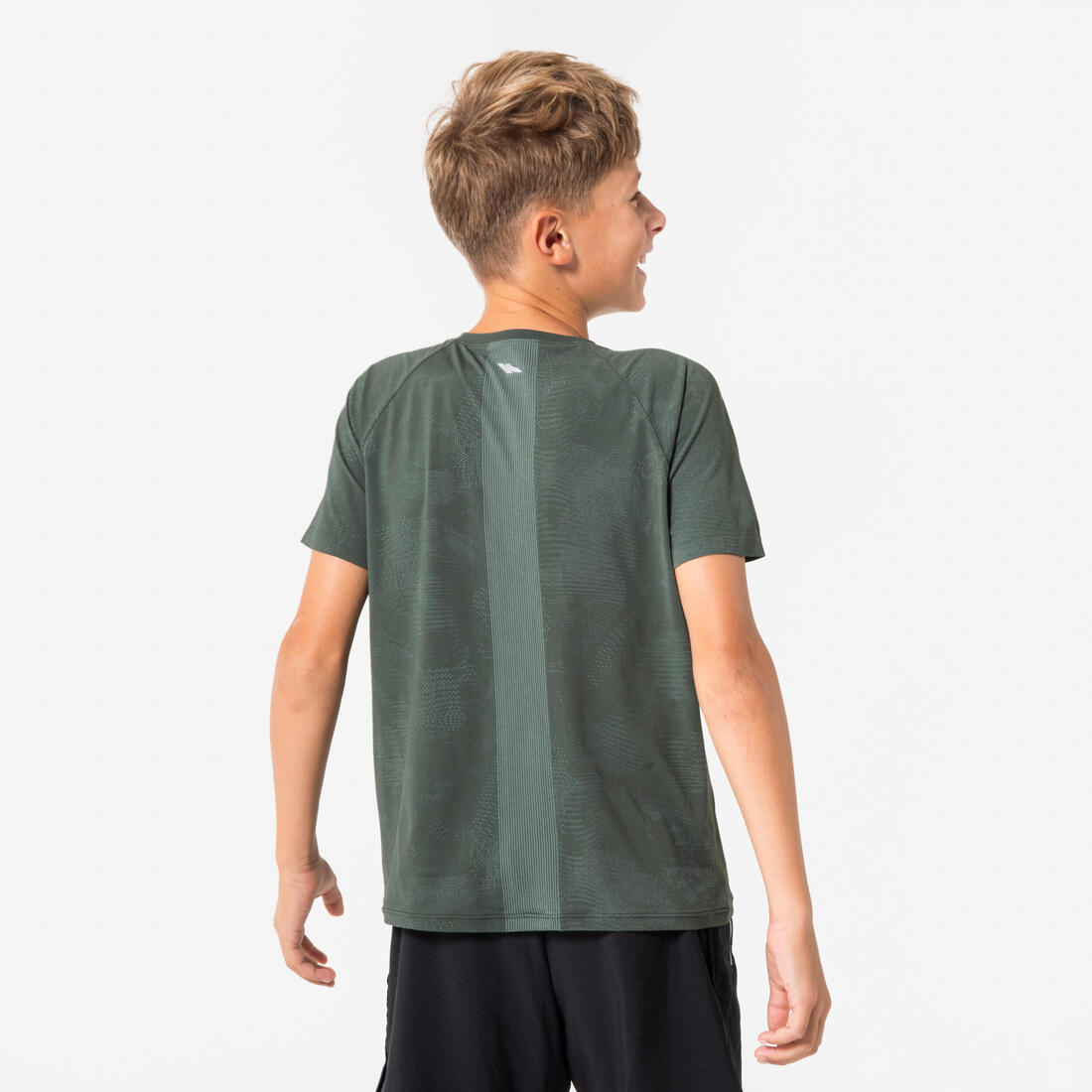 T-Shirt running sans couture Enfant - KIPRUN TS LIGHT 900 kaki