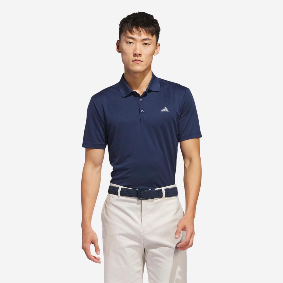 Polo de golf manches courtes Homme - Adidas bleu marine