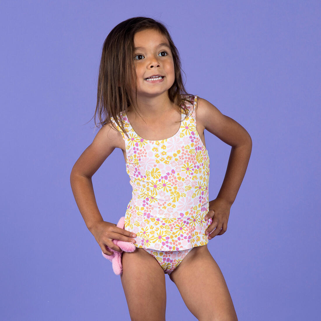 Maillot de bain 1 pièce bébé fille jupette