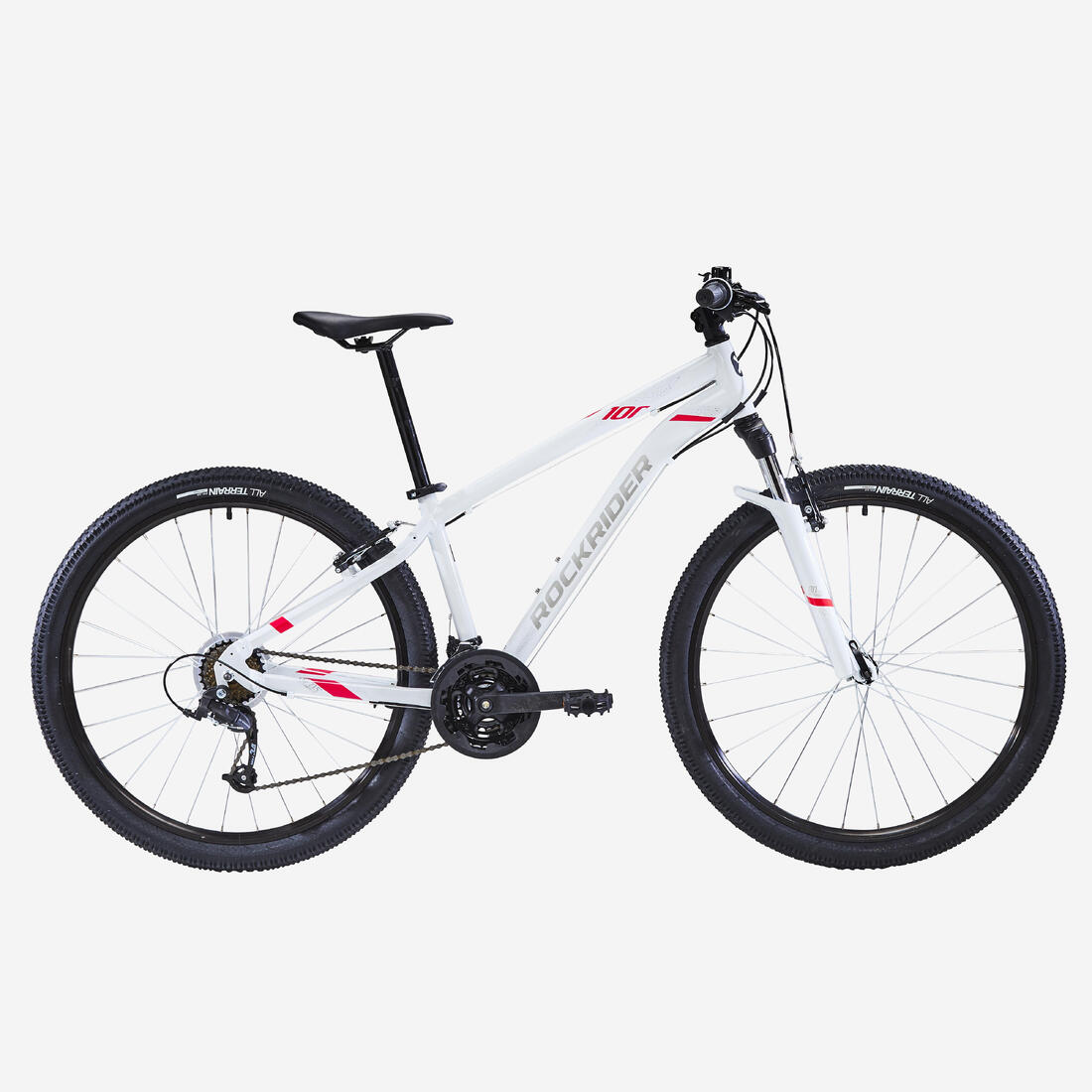 VÉLO VTT ST 100 FEMME BLANC ROSE 27,5" – blanc ultra