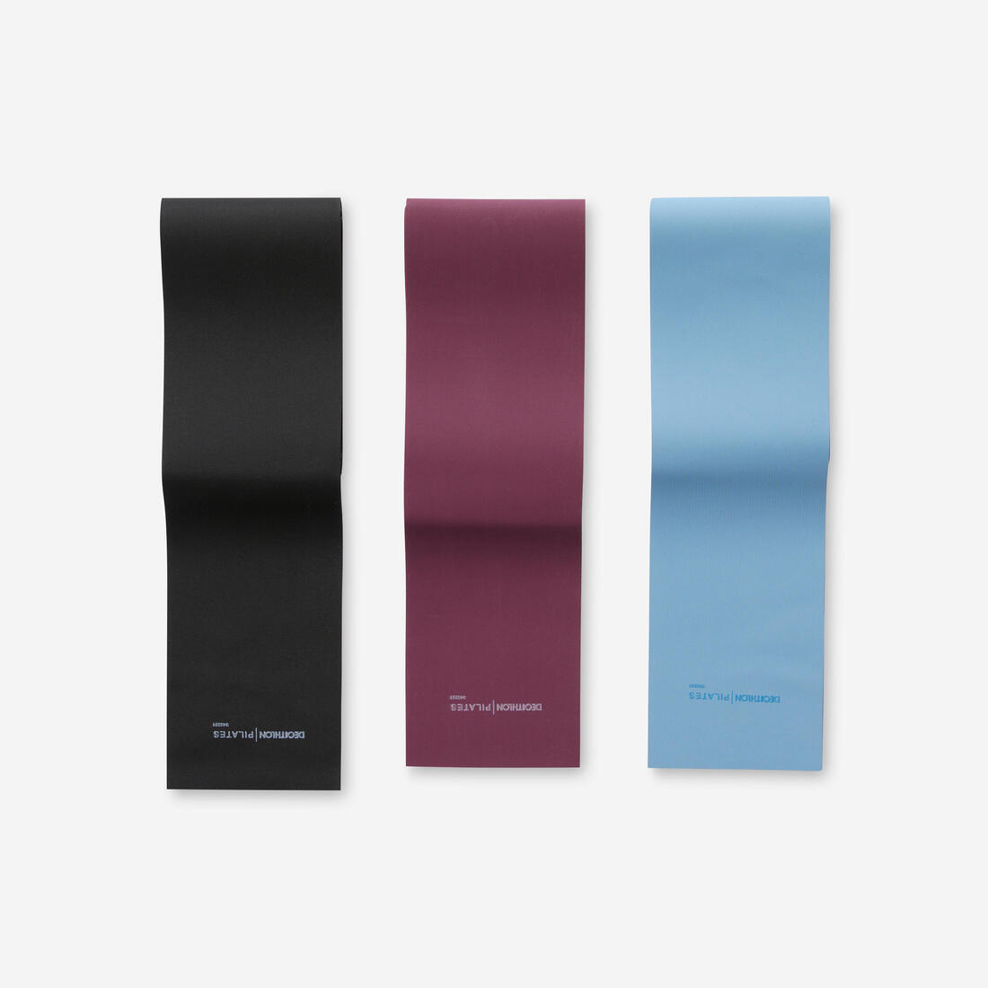 Lot de 3 élastiques de pilates - résistance 2, 3 et 4kg