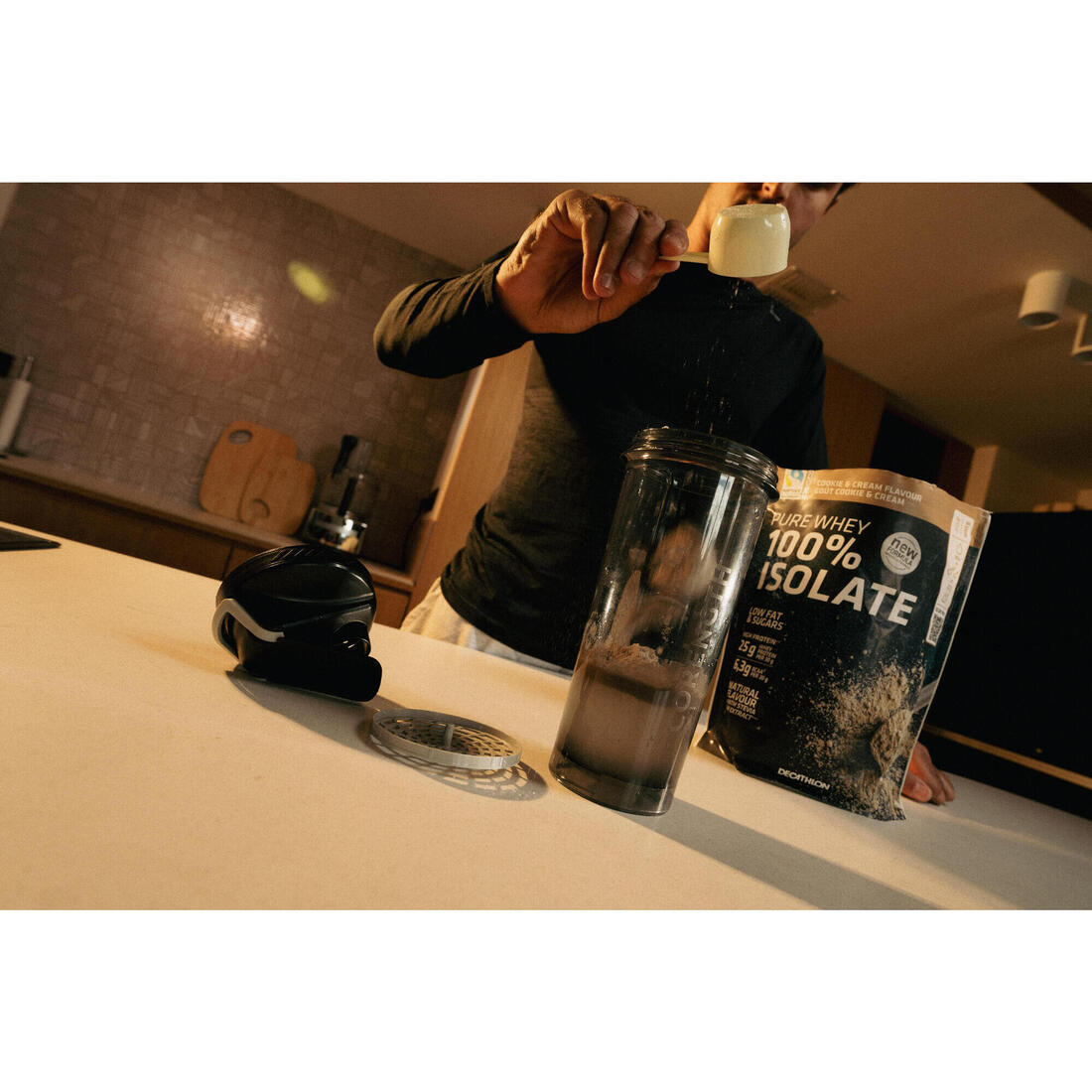 Pure whey protéine 100% isolat café latte 900g
