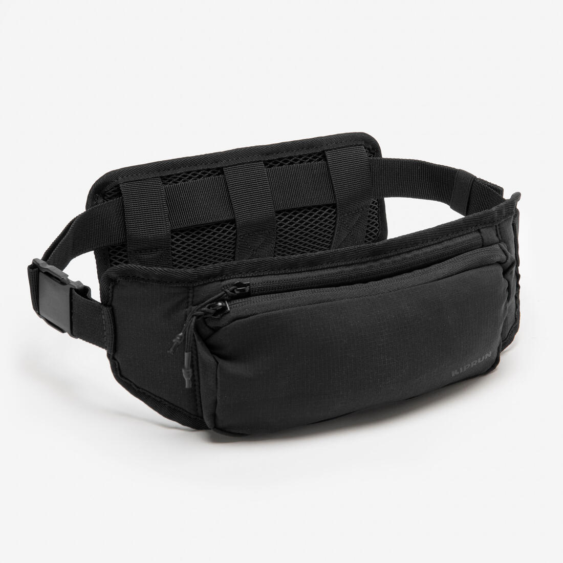 Ceinture de running adulte - kiprun- modulable noir 7 poches