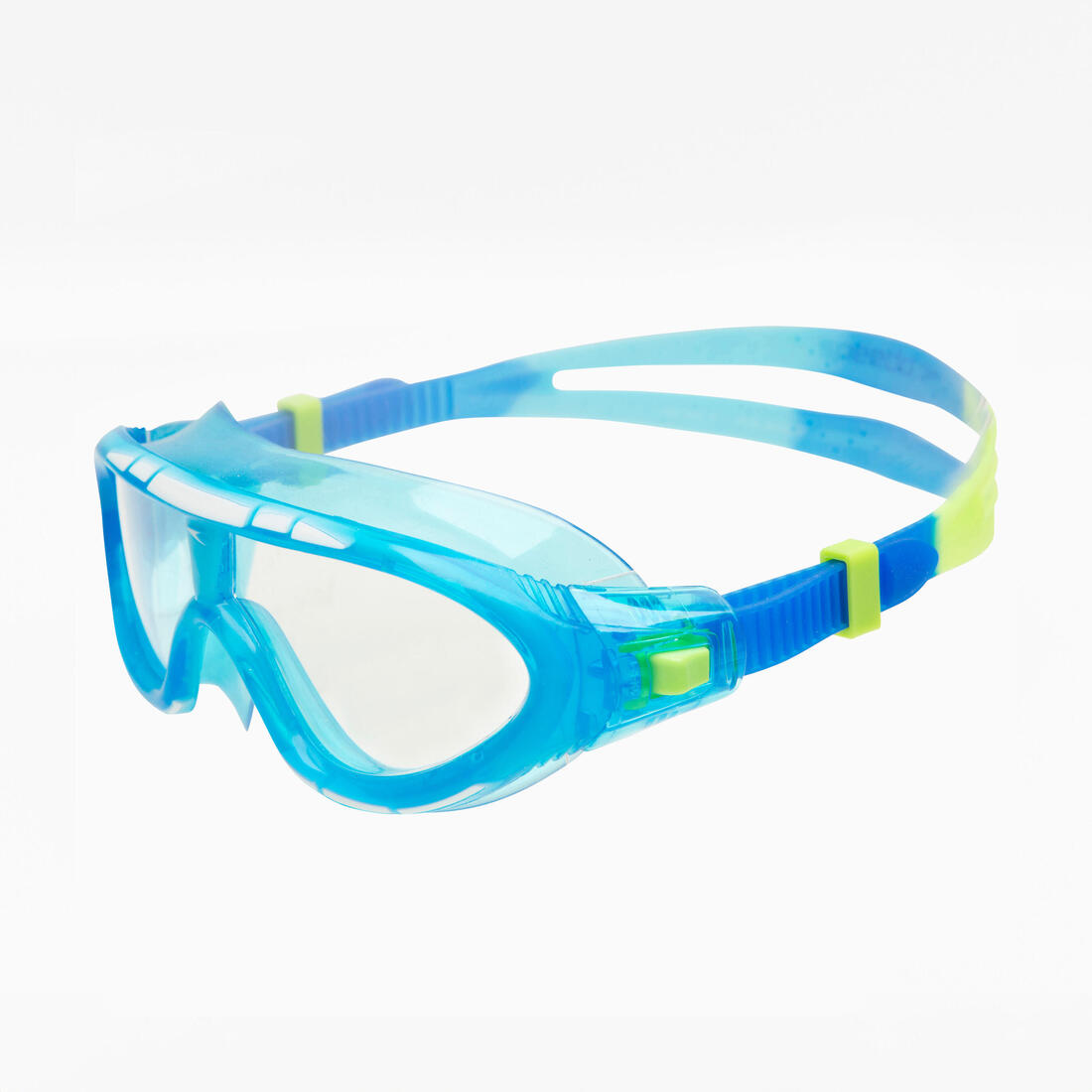 Masque de natation junior Speedo Rift Taille S bleu vert