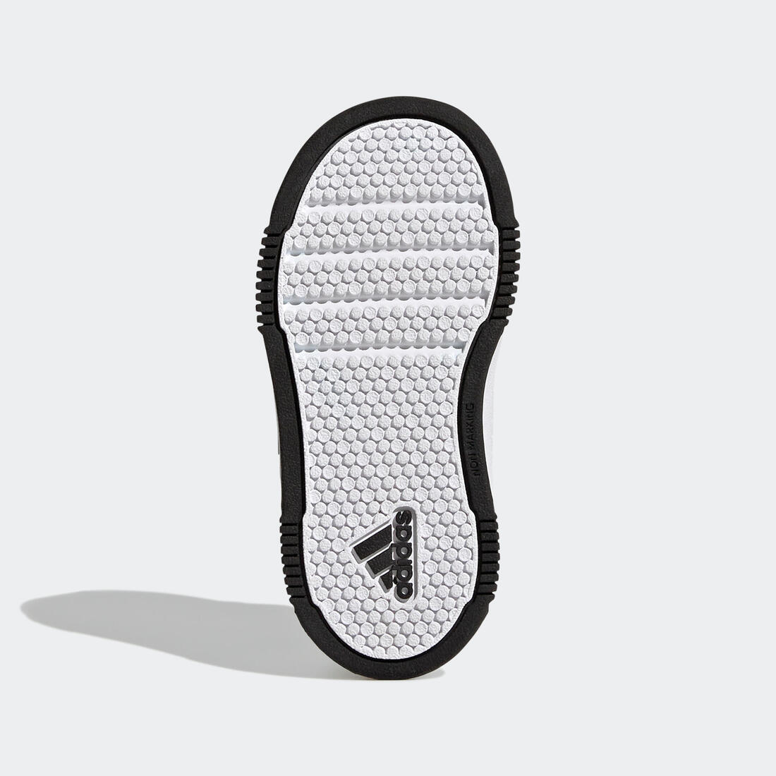 Baskets à scratch bébé - adidas Tensaur blanc/noir
