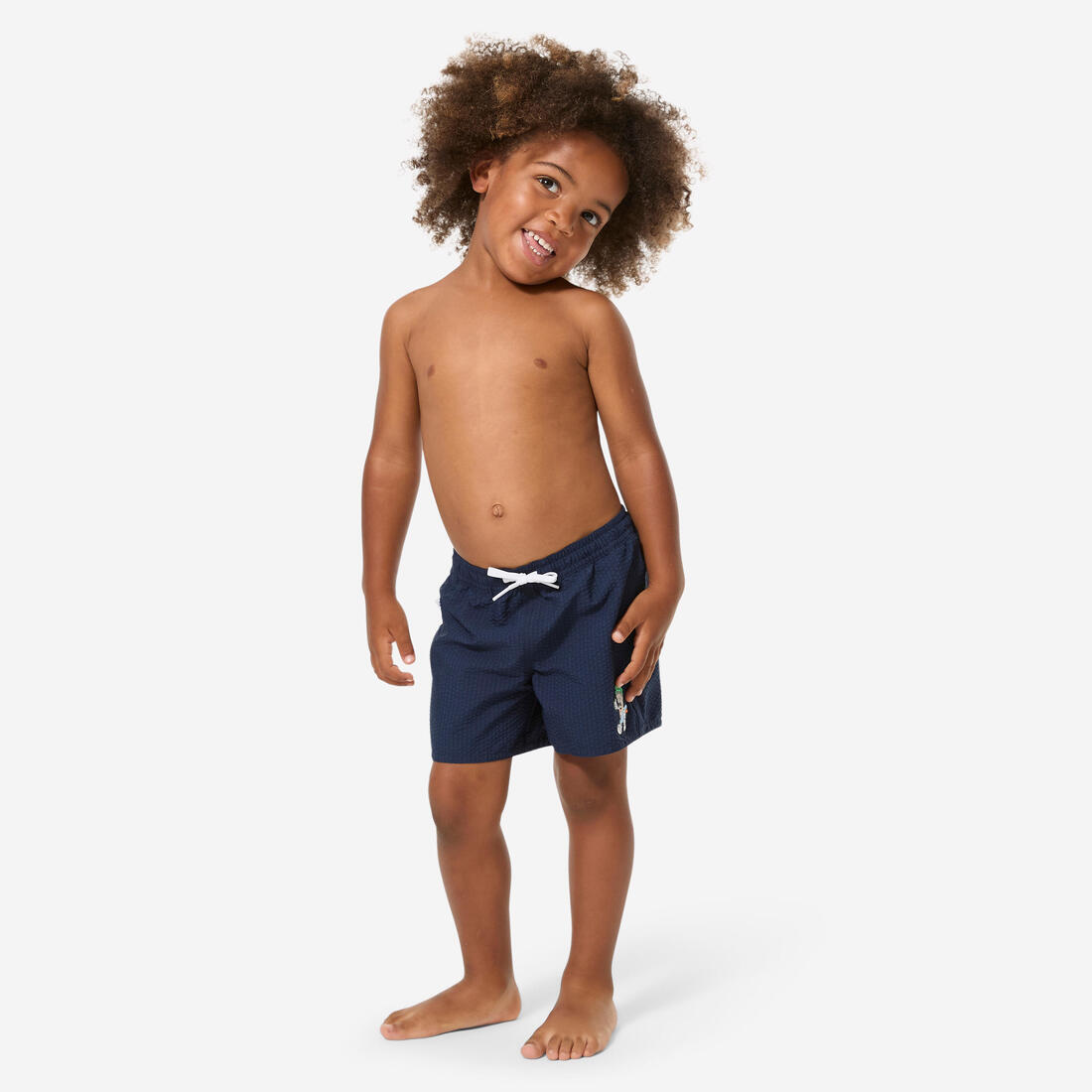 Short de bain surf enfant, 100 texturé