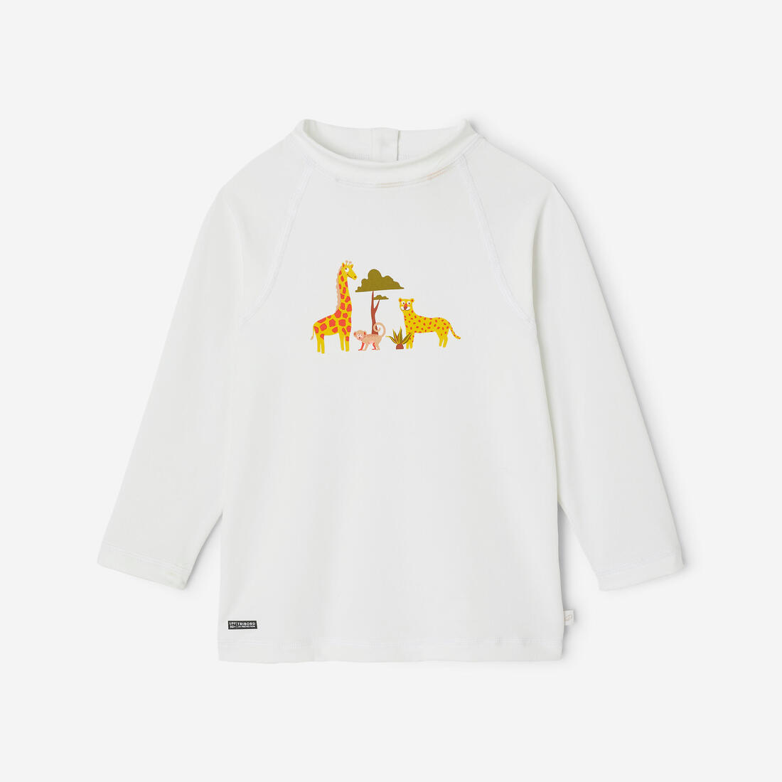 T-shirt anti uv bébé manches longues imprimé savane
