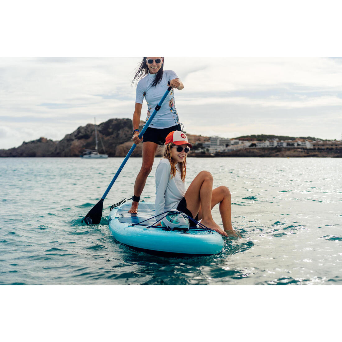 Pack Stand up paddle gonflable 10'6 ,1 ou 2 personnes (jusqu'à 130 kg)- 100 Bleu