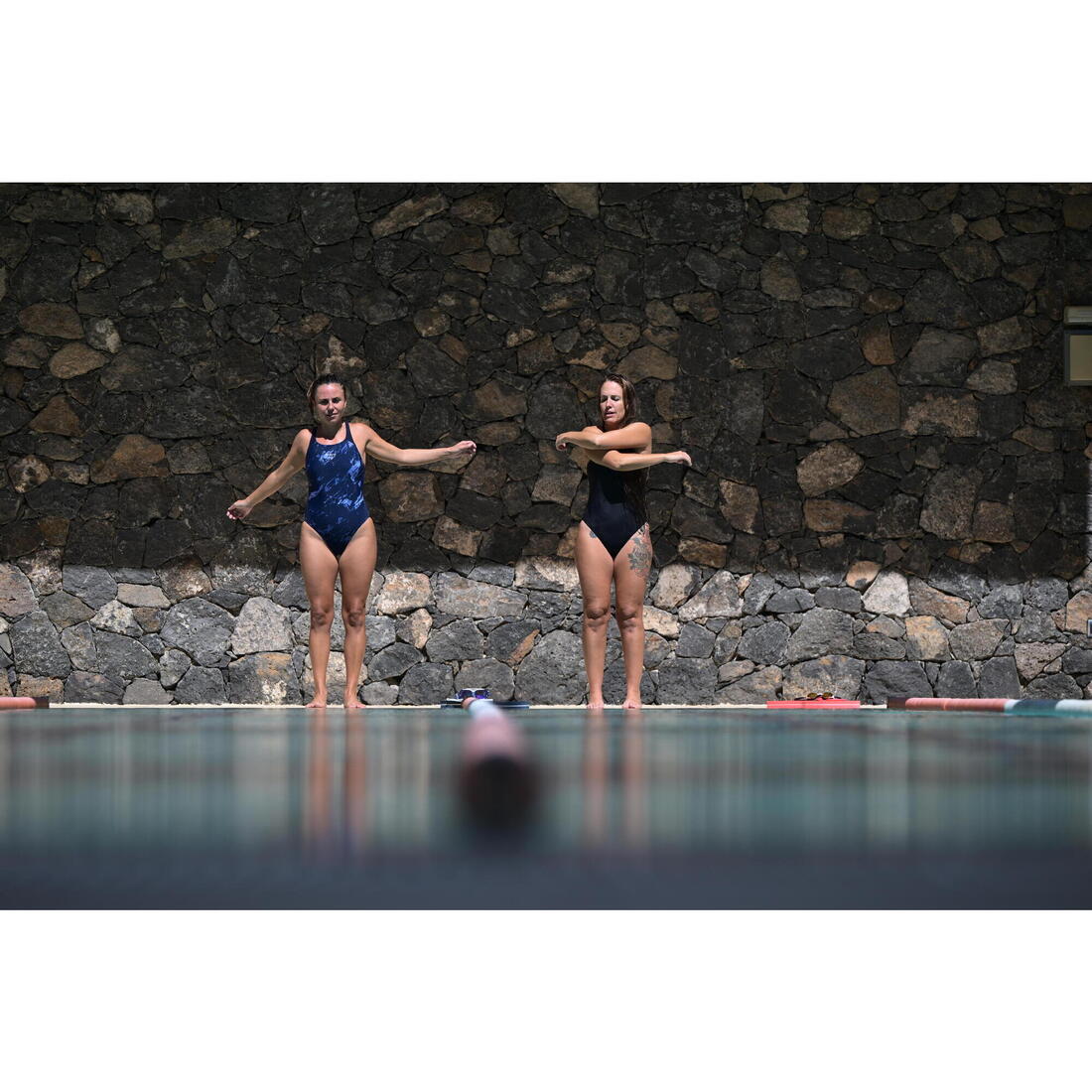 Maillot de bain 1 pièce natation entraînement femme, Kamyleon geol