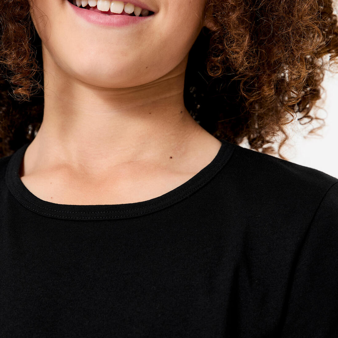 Tee-shirt basique enfant, noir