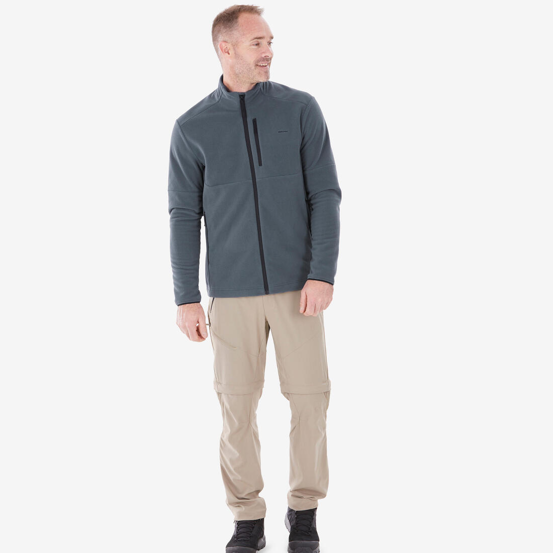 Polaire de randonnée montagne homme, MH500 full zip