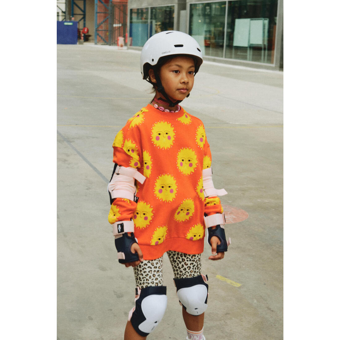 Set 3x2 protections roller trottinette skate enfant PLAY