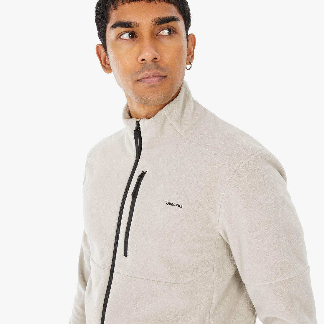 Polaire de randonnée montagne homme, MH500 full zip