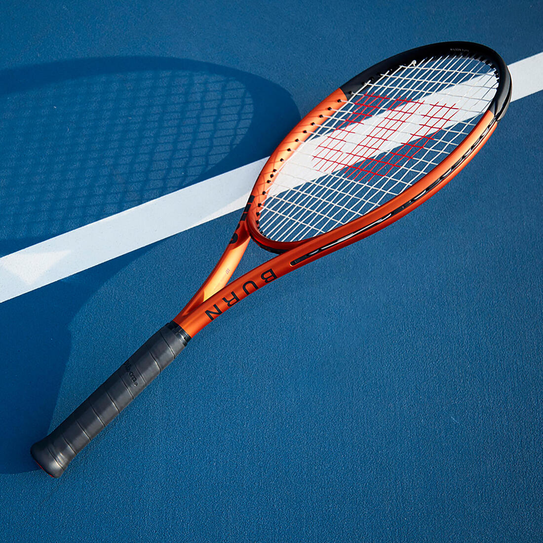 Raquette de tennis adulte - Wilson burn 100LS V5.0 orange 280G