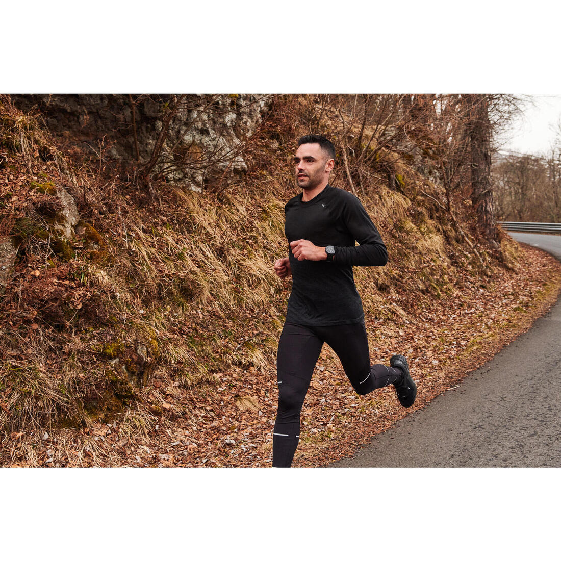 T-shirt de running manches longues Homme - KIPRUN Run 500 Sans couture