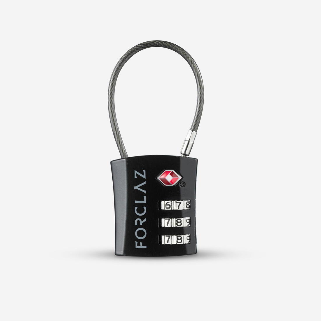 Cadenas à code de voyage câble, Travel TSA noir