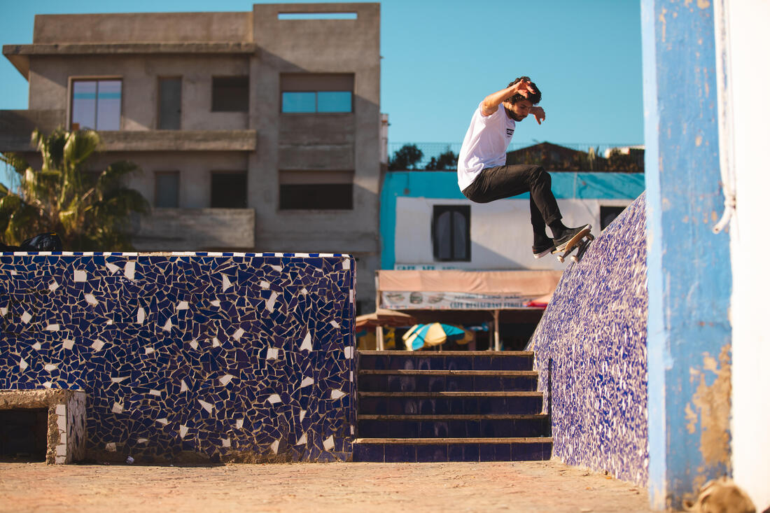 Planche de skate pre-grippee en erable dk100 taille 8"