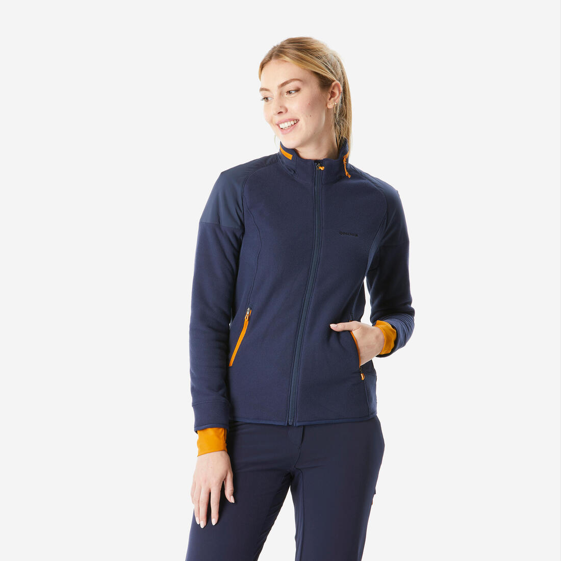 Polaire de randonnée chaude femme, MH500 Mountain