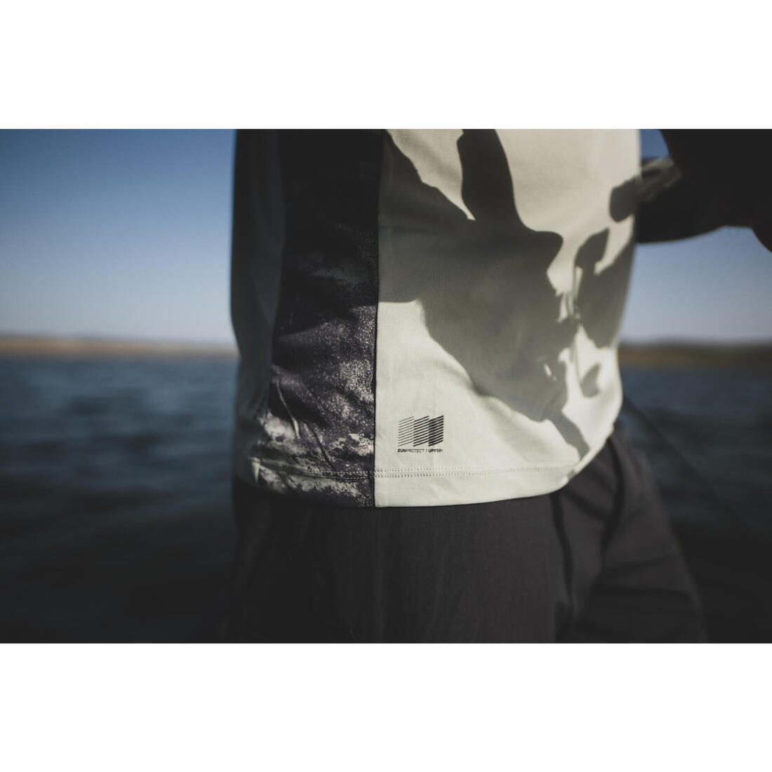 Tee-shirt de pêche anti-uv 500 capuche