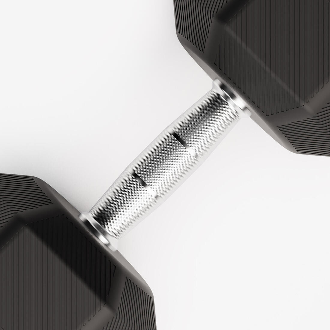 Haltère de crosstraining et musculation Dumbbell hexagonale 20 kg, noir