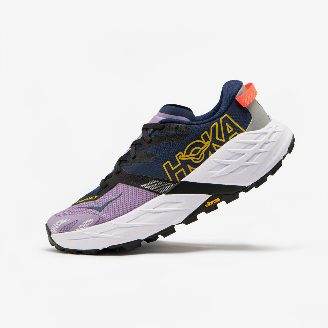 Chaussures de running trail femme, Hoka speedgoat 7, violet et