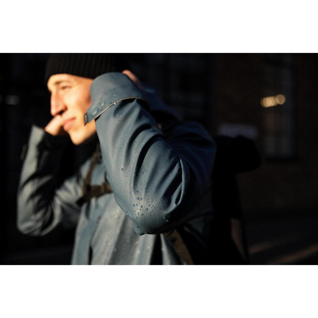 Parka imperméable vélo ville unisexe