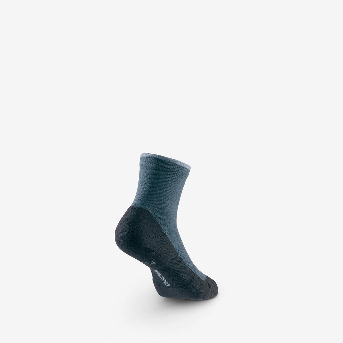 Chaussettes de randonnée mid (2 paires) 23 au 38 enfant, Hike 100 gris