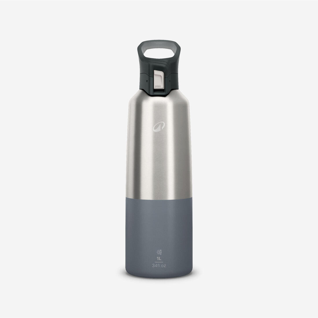 Gourde 900 isotherme inox 1L bouchon à ouverture rapide pour la randonnée - roug