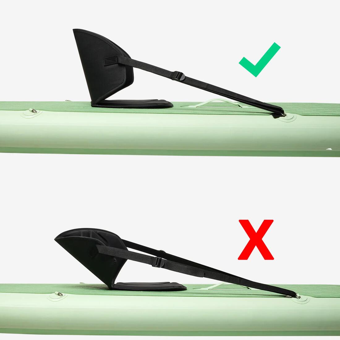 Siège de stand up paddle double accroches - Noir